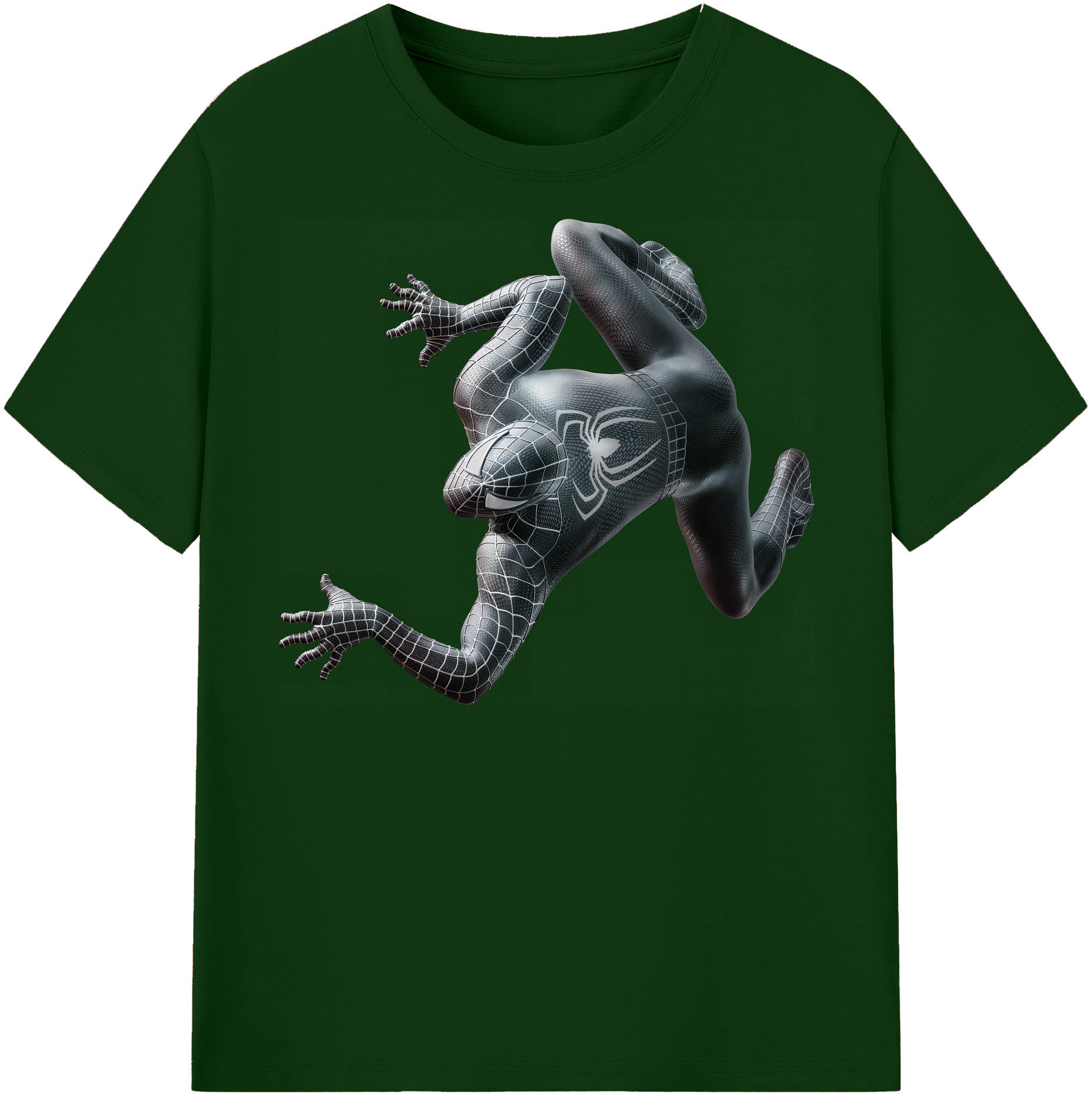 （画像用） Spider Man スパイダーマン 綿100％半袖Tシャツ（フロントプリント）